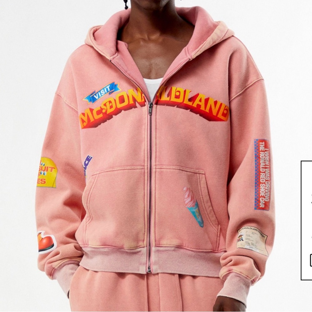 Pink McDonaldland Hoodie Small